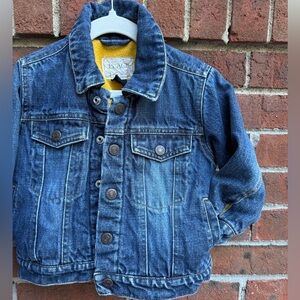 Vintage Children’s Place Denim Jean Jacket Fleece Lined Size 3T kids